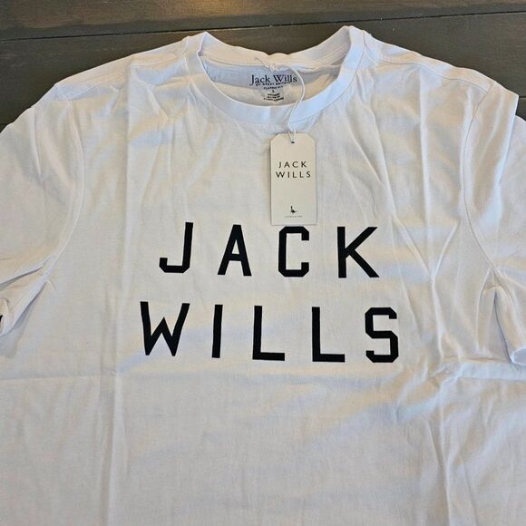 Jack Wills Men's White Sutton Logo Short Sleeve T-Shirt Size Large - Picture 5 of 10